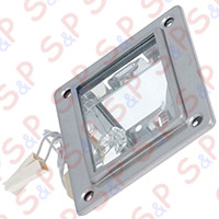 HALOGEN LAMP RECEPTACLE G9 40W 240V COMPLETE WITH GLASS, GASKET AND LAMP