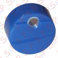 BLUE ROUND PUSH-BUTTON WITH HOLE