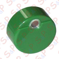 GREEN ROUND PUSH-BUTTON WITH HOLE