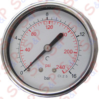 "MANOMETER D63 0-1BAR 1/4"""