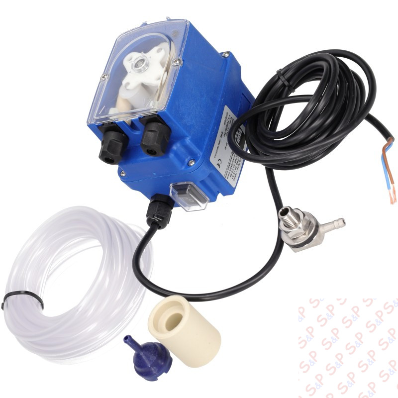POMPA PERISTALTICA DETERGENTE REGOLABILE 10 LT/H VELOCITA' 230V C/KIT