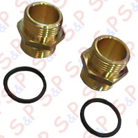 BRASS NIPPLES 1" COMPLETE WITH ORING (DOSAPROP)