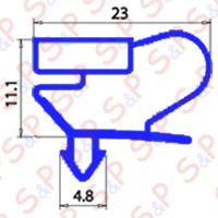 GUARNIZIONE MAGNETICA AD INCASTRO 715X1565 MM QQ9