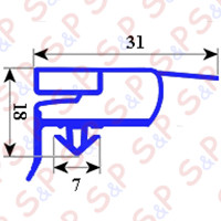 MAGNETIC SNAP IN GASKET 528X411MM QQ6