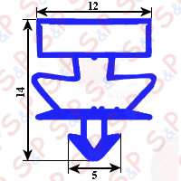 MAGNETIC SNAP IN GASKET DOOR RONDA 425X585MM TYPE YY32