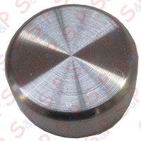 COMPLETE STAINLESS STEEL KNOB D.44, SATIN FINISH