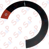 KNOB RING.0+1 BLACK AND RED