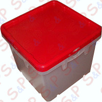 DISHES CONTAINER WITH RED COVER