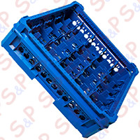 BASKET 50X50 GLASSES 5X5 PLACES KIT 2 HEIGHT 65-120mm BLUE