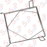 BASKET SUPPORT IN POLISHED WIRE FOR HOOD DISHWASHER