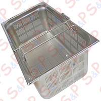 PERFORATED STAINLESS STEEL BASKET GN 1/1