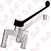 TWO HOLES SINGLE LEVER MIXER TAP WITH CAST OUTLET ATTACHMENT TO SHOWER UNITS 1/2"