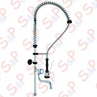 KIT SHOWER WITH BASE SUPPORT SWINGING SPOUT IN THE MIDDLE OF THE TUBE AND PREMIUM SHOWER HAND