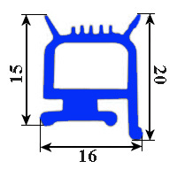 GUARNIZIONE BIANCA  MM PER CELLE 15x16x20x6MM  AL METRO YY11