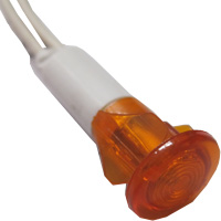 ROUND ORANGE LIGHT D.10 24V L=200mm
