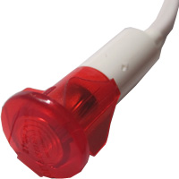 ROUND RED LIGHT D. 10 24V L=200mm