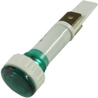 ROUND GREEN LIGHT D. 10 250V