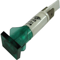 SQUARE GREEN LIGHT D. 10 250V