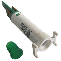 GREEN LAMP Ø 6 230V ac