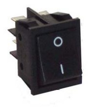 BLACK BIPOLAR SWITCH 0/1