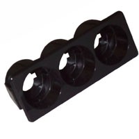 DOMINO ROUND PUSH-BUTTON 3 POS.