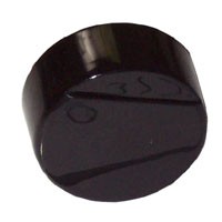 BLACK ROUND SMOOTH PUSH-BUTTON