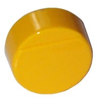 YELLOW ROUND SMOOTH PUSH-BUTTON