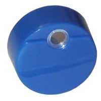 BLUE ROUND PUSH-BUTTON WITH HOLE