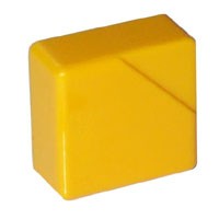 YELLOW SQUARE SMOOTH PUSH-BUTTON