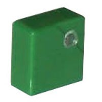 GREEN SQUARE PUSH-BUTTON WITH HOLE