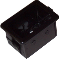 BLACK DOMINO RECTANGULAR 1 POSITION