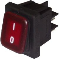 SWITCH 0/1 RED