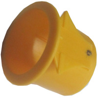 PUSH-BUTTON BRACKET ROUND Ø 25 YELLOW