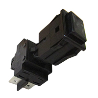 SWITCH 2-POLES BLACK