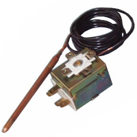 ADJUSTABLE THERMOSTAT O-90° SINGLE PHASE   Ø 6,5X95 mm CAPILLARY 1500mm