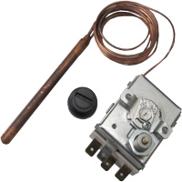 SAFETY THERMOSTAT 110° SINGLE PHASE  - SENSOREØ 5,5X130 mm CAPILLARY 1000mm