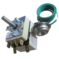 SINGLE-PHASE THERMOSTAT 30-90°C A.PO - SENSOR Ø 23,5X10 mm CAPILLARY 850mm