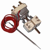 THERMOSTAT WITH SWITCH 60-320° SINGLE PHASE A.PO - SENSOR Ø 4X130 mm CAPILLARY 1500mm