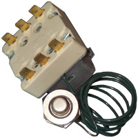 TERMOSTATO 330° GIRARROSTI VENT. TRIFASE SICUREZZA - SENSORE Ø14X18,5 mm CAPILLARE 900mm