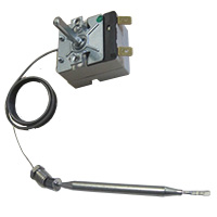 THERMOSTAT 190°C  (95-190°C) SINGLE PHASE - SENSOR Ø 6X131 mm CAPILLARY 900mm