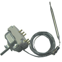 FRYER THERMOSTAT 195°C (95-195°C) 3-PHASES - PROBE Ø 6X120mm CAPILLARY 1700mm