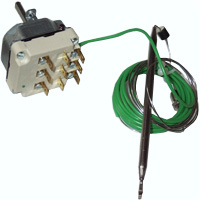 THERMOSTAT 110°C (32-110°C) THREEPHASE - SENSOR Ø 6X138mm CAPILLARY 3000mm