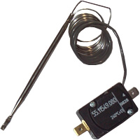 TERMOSTATO 240°C MONOFASE SICUREZZA - SENSORE Ø 4X95 mm CAPILLARE 900mm