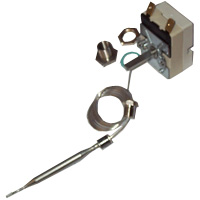 THERMOSTAT 55-195°C SINGLE PHASE - SENSOR Ø 6X77 mm CAPILLARY 850mm