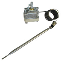 SINGLE-PHASE THERMOSTAT 30-90°C  SENSOR Ø 6X130mm CAPILLARY 890mm