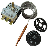 THERMOSTAT 30-120°C SINGLE PHASE - SENSOR Ø 6X68 mm CAPILLARY 1500mm