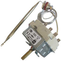 THERMOSTAT 50-300°C 380V THREEPHASE - SENSOR Ø 3X195mm CAPILLARY 1500mm