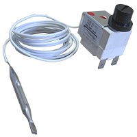 SAFETY THERMOSTAT 124°C - PROBE Ø 4x70mm