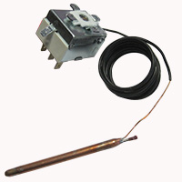 THERMOSTAT 0-87 ° SINGLE PHASE- SENSOR Ø 6,5X96mm CAPILLARY 1500MM
