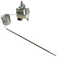 SAFETY THERMOSTAT 220°C 230V 0,5 A SINGLE PHASE - SENSOR Ø3X180mm CAPILLARY 800mm